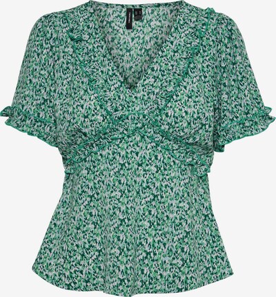 VERO MODA Shirt 'Splash' in grün / mint / dunkelgrün / weiß, Produktansicht