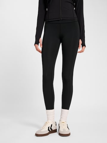 Hummel Skinny Sportbroek 'Pulse' in Zwart: voorkant