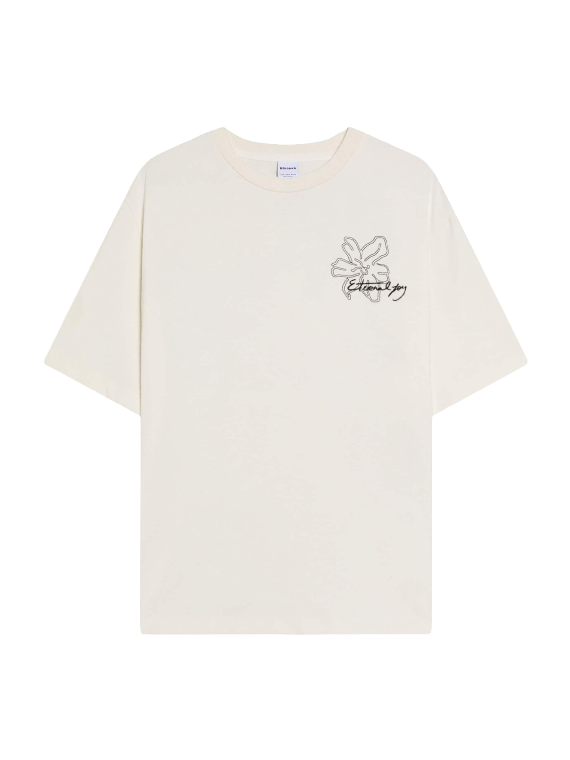 Bershka Shirt in White: front