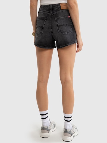 BIG STAR Regular Trousers 'AUTHENTIC GIRL' in Black