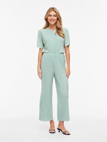 VILA Wide leg Broek 'VIPlisa' in Blauw