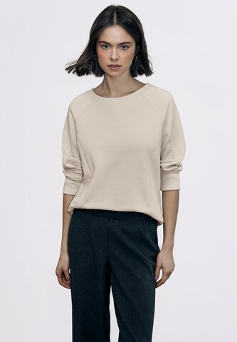 Street One Studio Sweatshirt in Beige: front