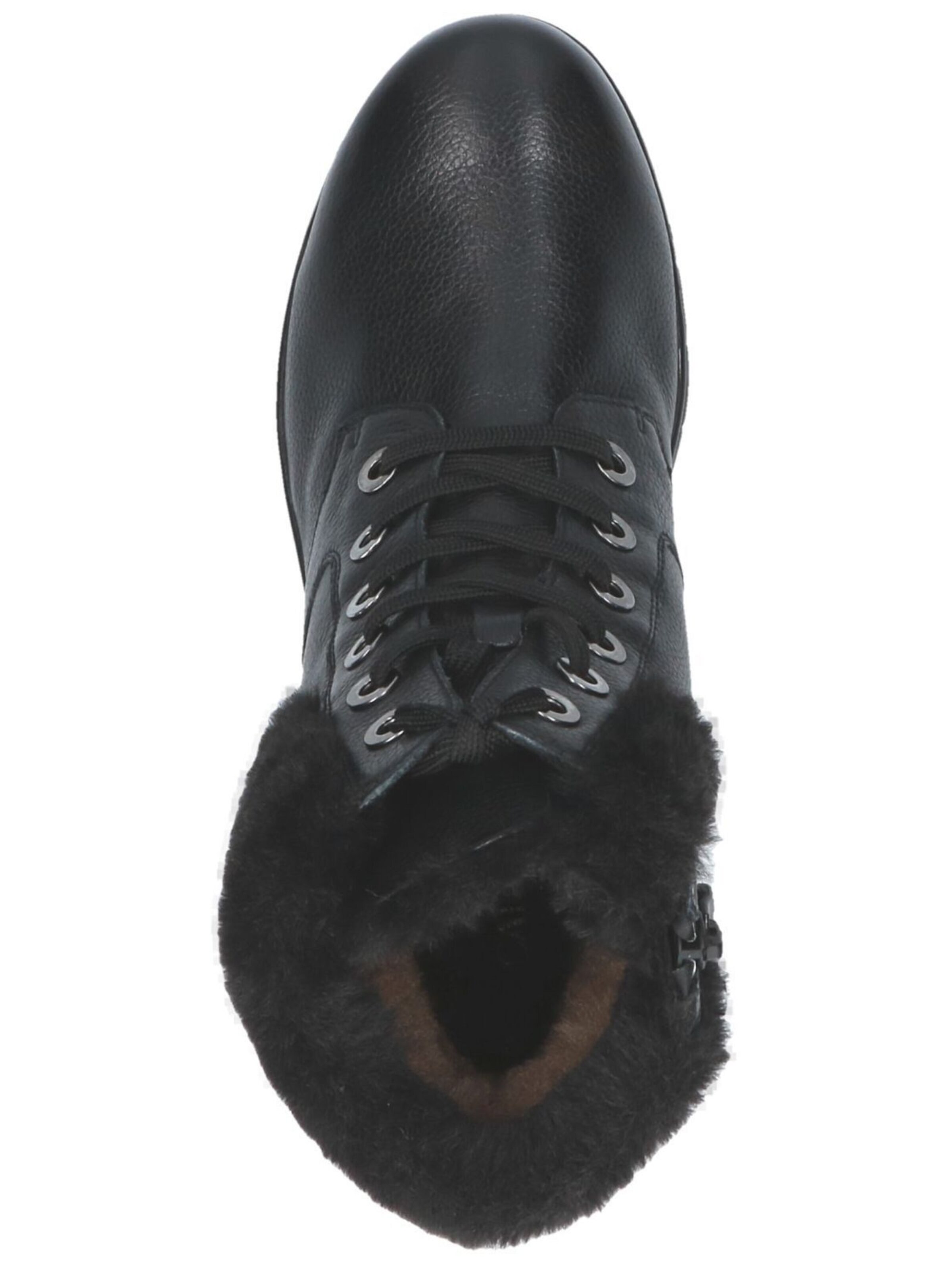 CAPRICE Lace-up bootie in Black