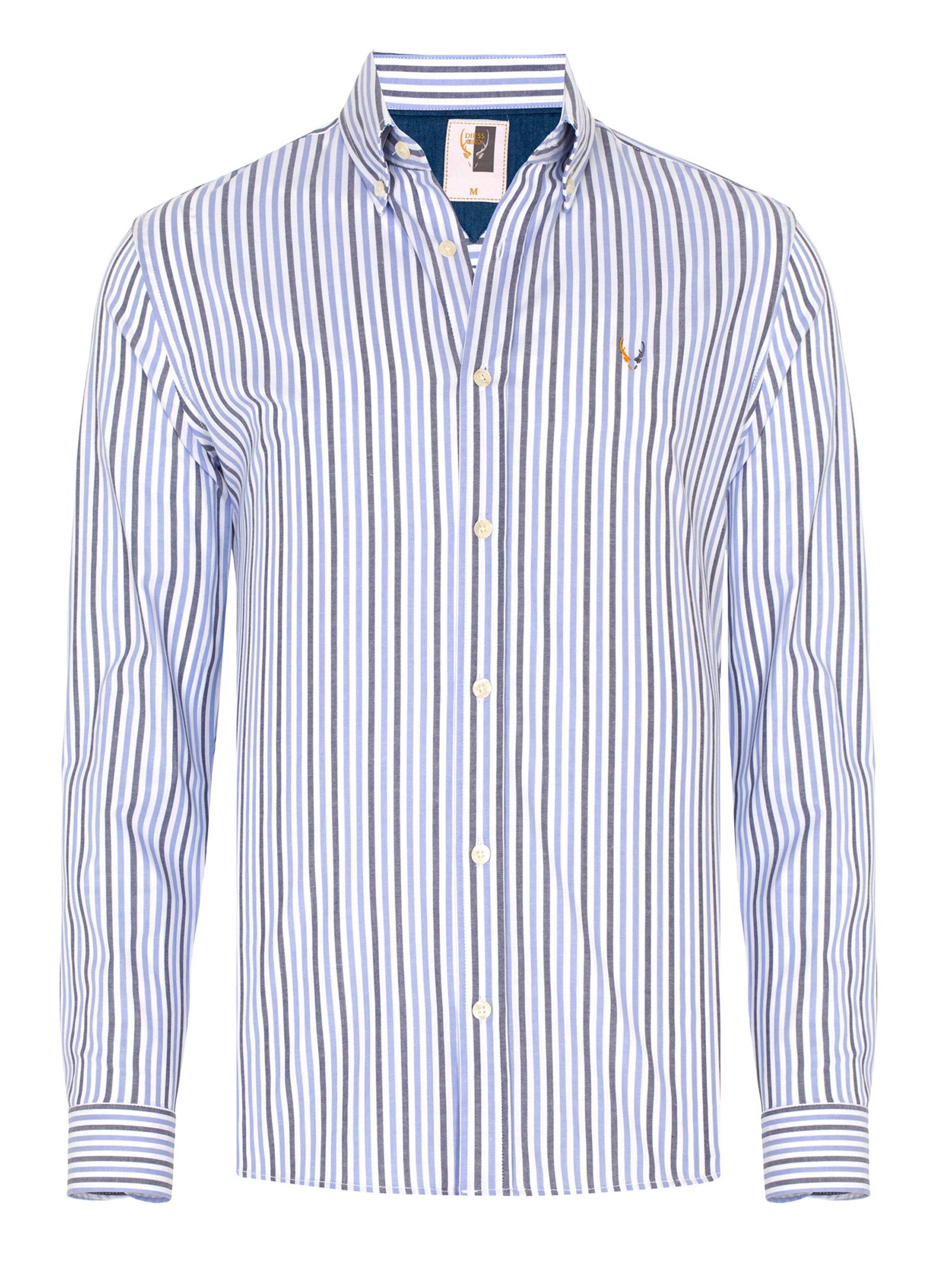 By Diess Collection Slim fit Πουκάμισο σε μπλε: μπροστά