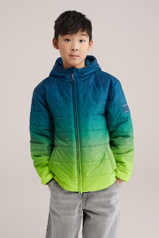 WE Fashion Демисезонная куртка в Зеленый: спереди