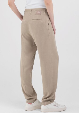 REPLAY Tapered Bundfaltenhose in Beige