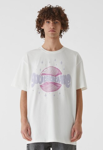 T-Shirt 'Youthquake V.2' Lost Youth en beige : devant