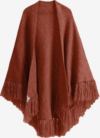 Emilie collection Oversized Wrap 'Knitwear poncho' in One size in Brown, Item view