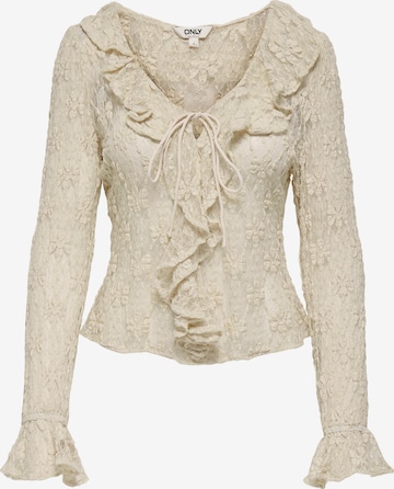 ONLY Blouse 'ONLPEARLINA' in Beige: front