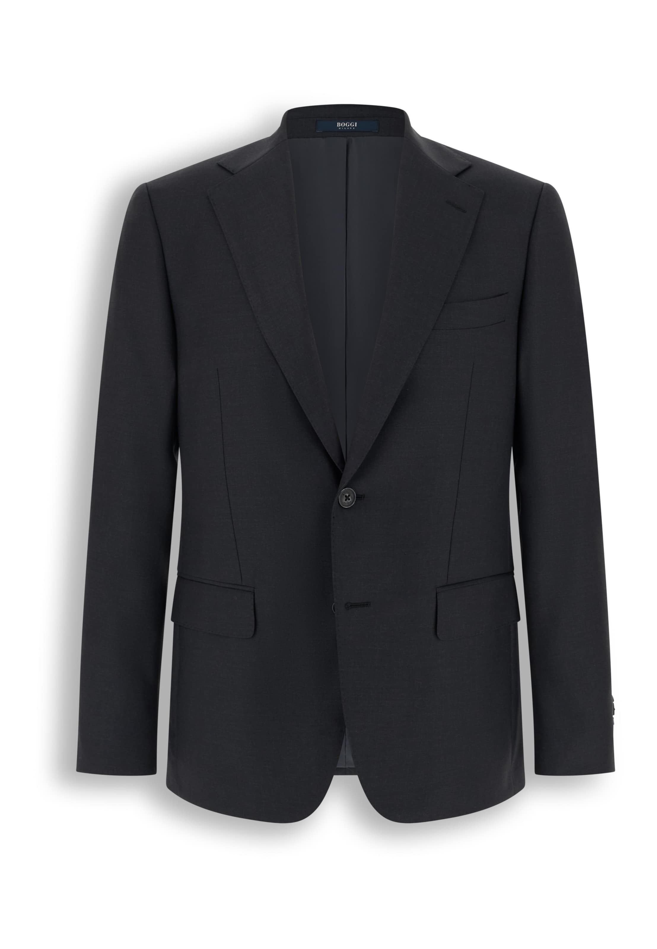 Boggi Milano Business-colbert in Grijs: voorkant