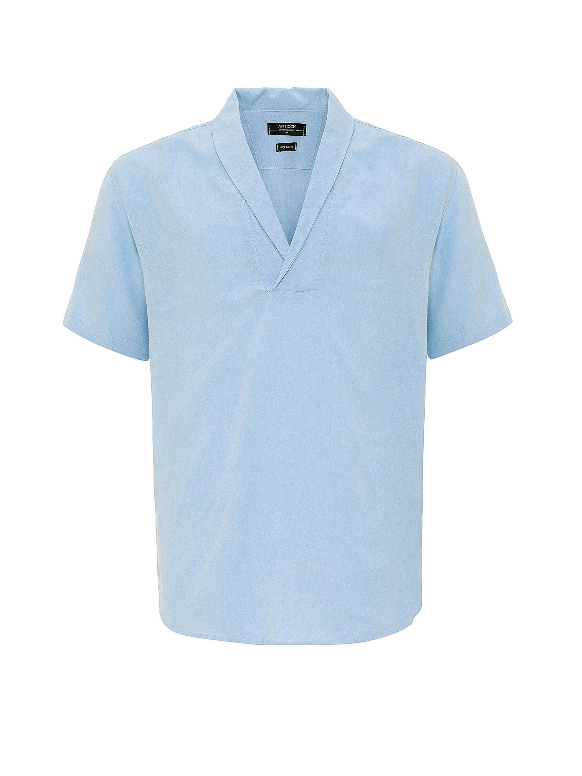 Antioch T-shirt i blå: framsida