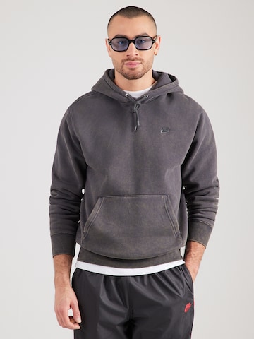 Nike SportswearSweater majica 'CLUB' - siva boja: prednji dio