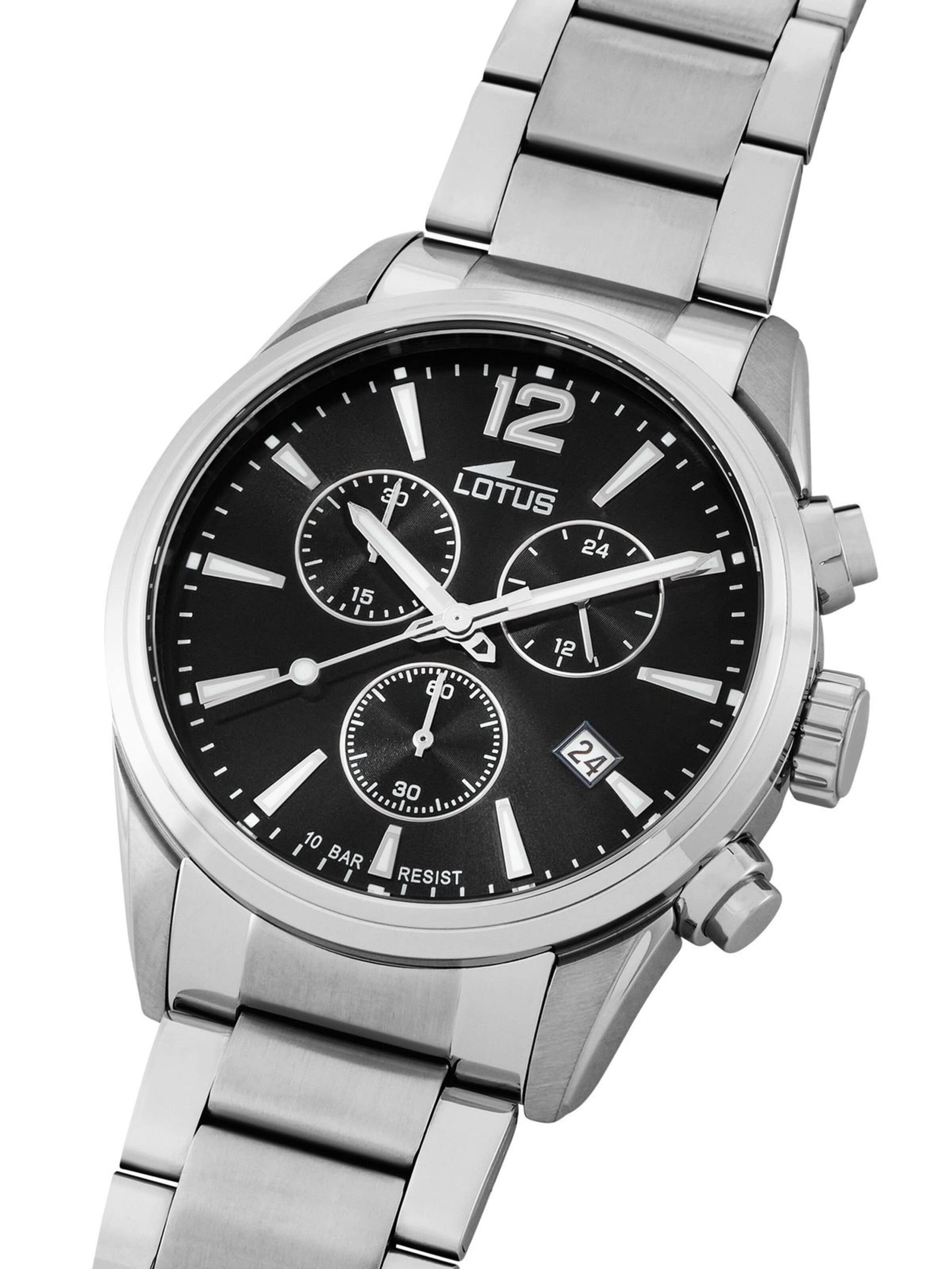 Lotus Analoog horloge 'Chronograph Chrono' in Zwart