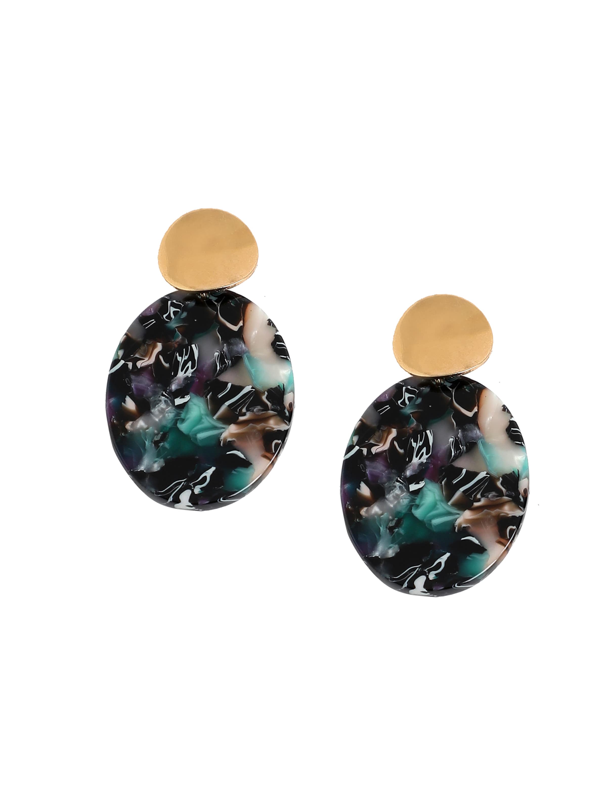 SOHI Øreringe 'Gulnaj' i sort: forside