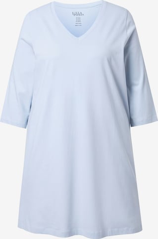 Ulla Popken Shirt in Blauw: voorkant