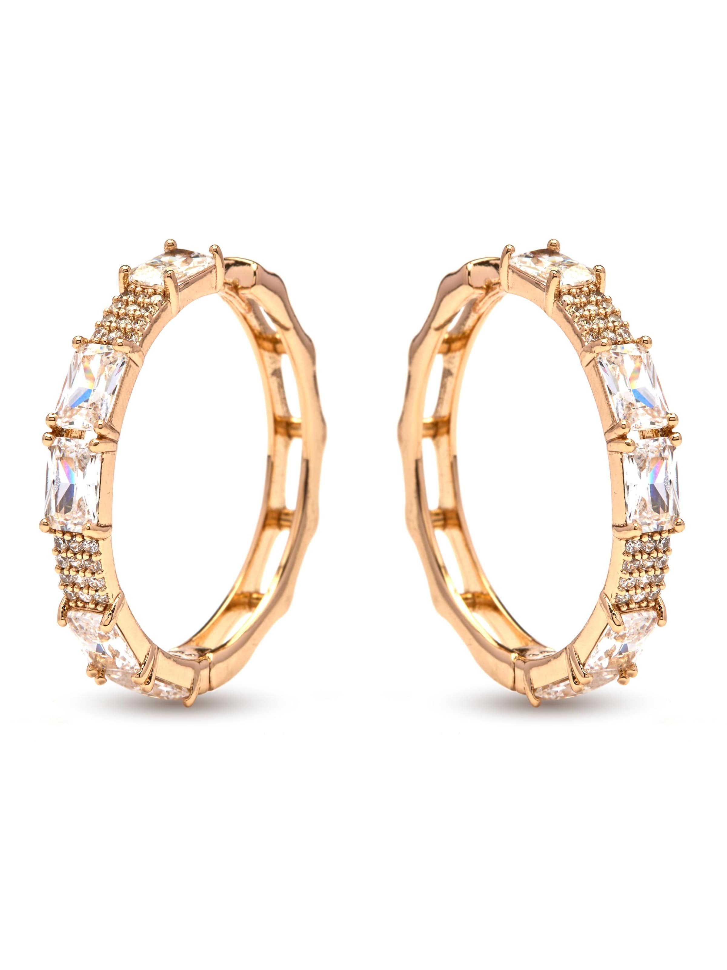 Luxenter Earrings 'Ulfan' in Gold: front