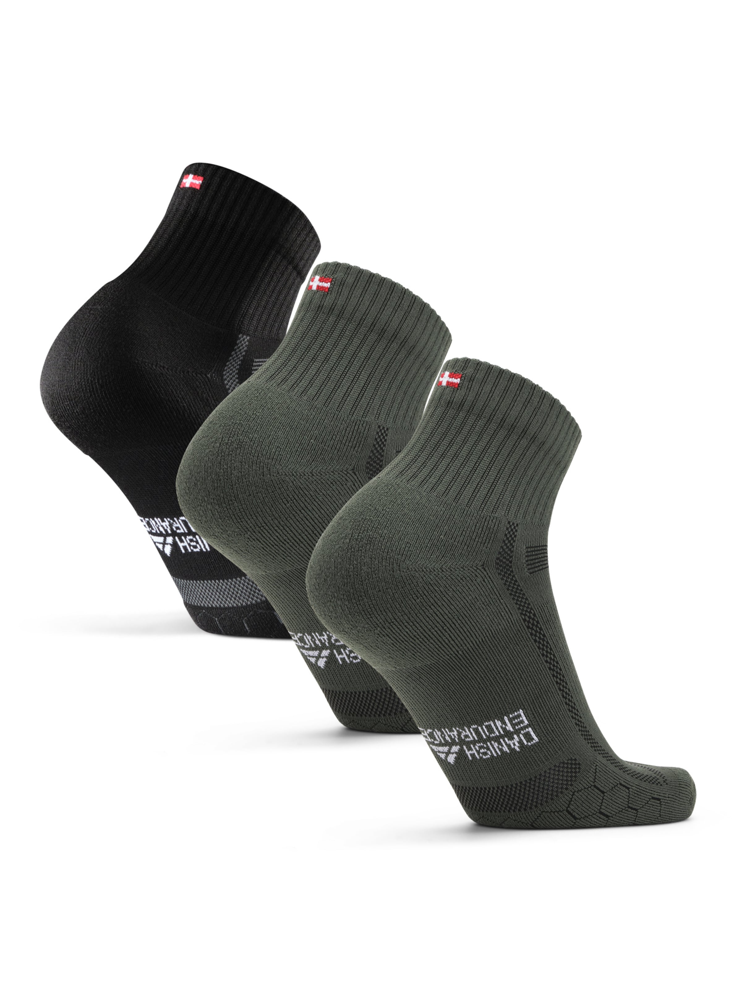 Chaussettes de sport 'Long Distance' DANISH ENDURANCE en vert