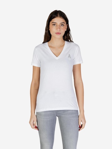 Top 'XW002330 AF10356' di ARMANI EXCHANGE in bianco: frontale