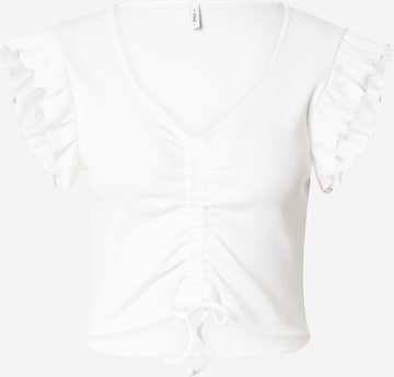 T-shirt 'LAILA ' ONLY en blanc : devant