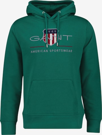 Felpa di GANT in verde: frontale