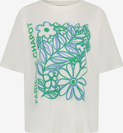 Fabienne Chapot T-shirt en vert / bleu violet / blanc, Vue avec produit