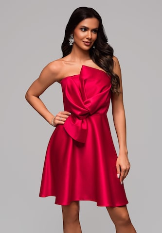 Ombre Avondjurk in Rood: voorkant