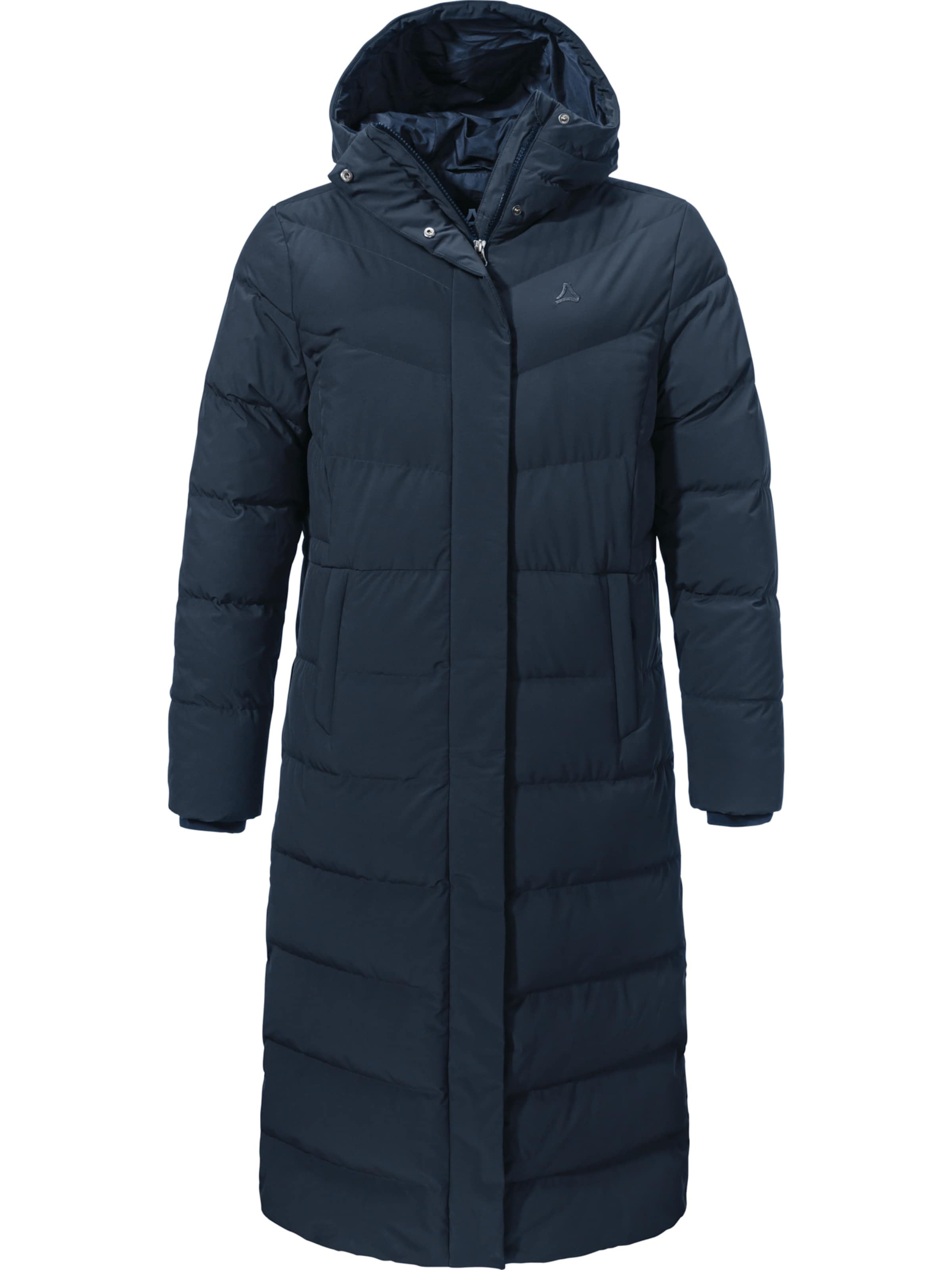 Schöffel Mantel 'Urban Down' in Blau: Vorderseite