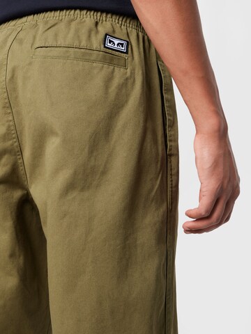 Obey Loosefit Hose 'Easy' in Grün