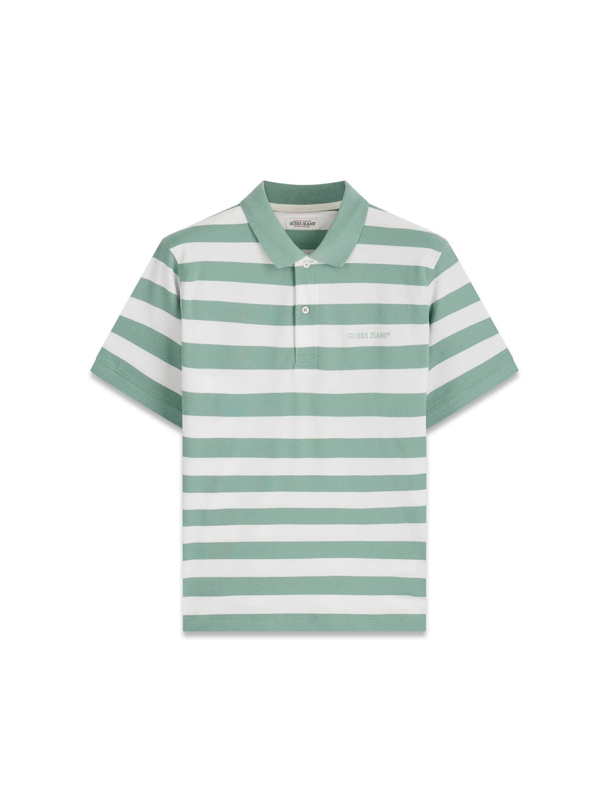 GUESS Shirt in XS in grün / weiß, Produktansicht