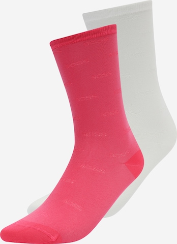 BOSS Socks in Pink: front