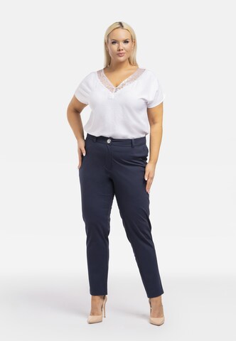 Coupe slim Pantalon Karko en bleu