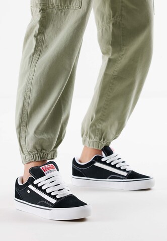 BRITISH KNIGHTS Sneakers laag 'MACK CHUNKY' in Zwart