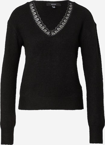 VERO MODA Sweter 'ADELE' w kolorze czarny: przód