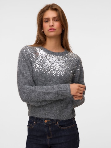 VERO MODA Sveter 'VMNovah' - Sivá: predná strana