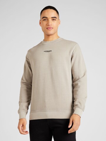 G-Star RAW Sweatshirt in Grijs: voorkant