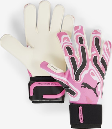 PUMA Athletic Gloves 'Ultra Pro' in Pink: front