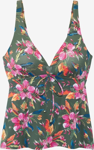 žalia LASCANA Tankinio viršutinė dalis: priekis