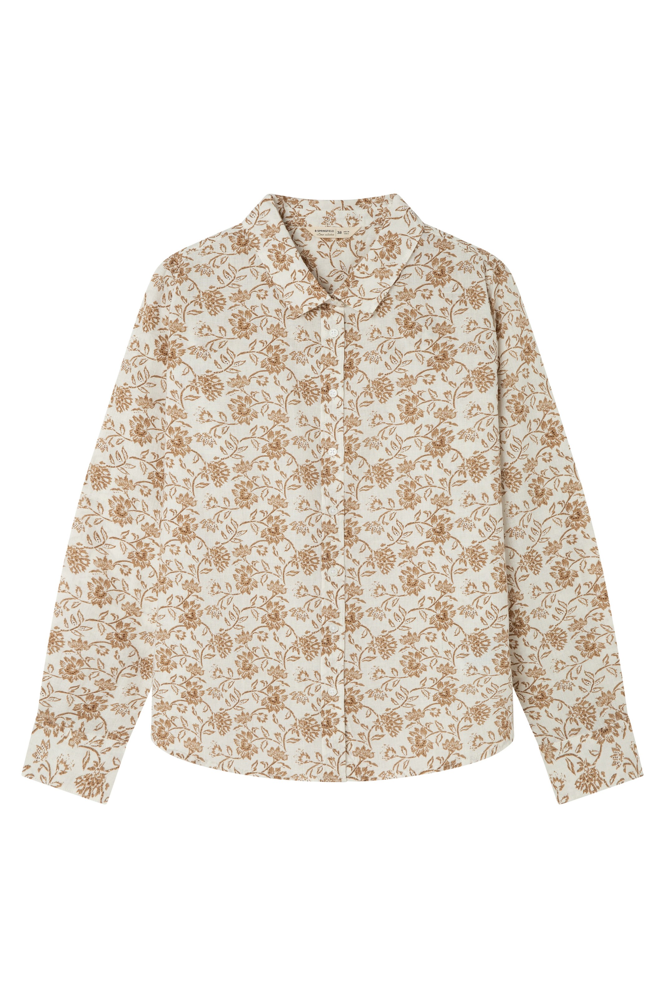 Chemisier Springfield en beige : devant