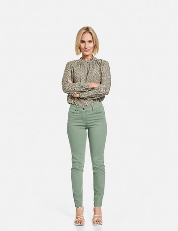 GERRY WEBER Skinny Jeans 'Best4me' in Groen