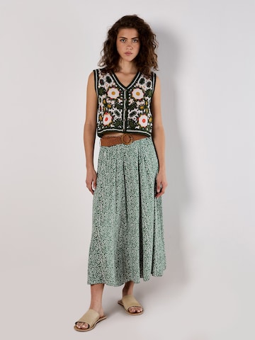 Jupe 'Polka' Apricot en vert