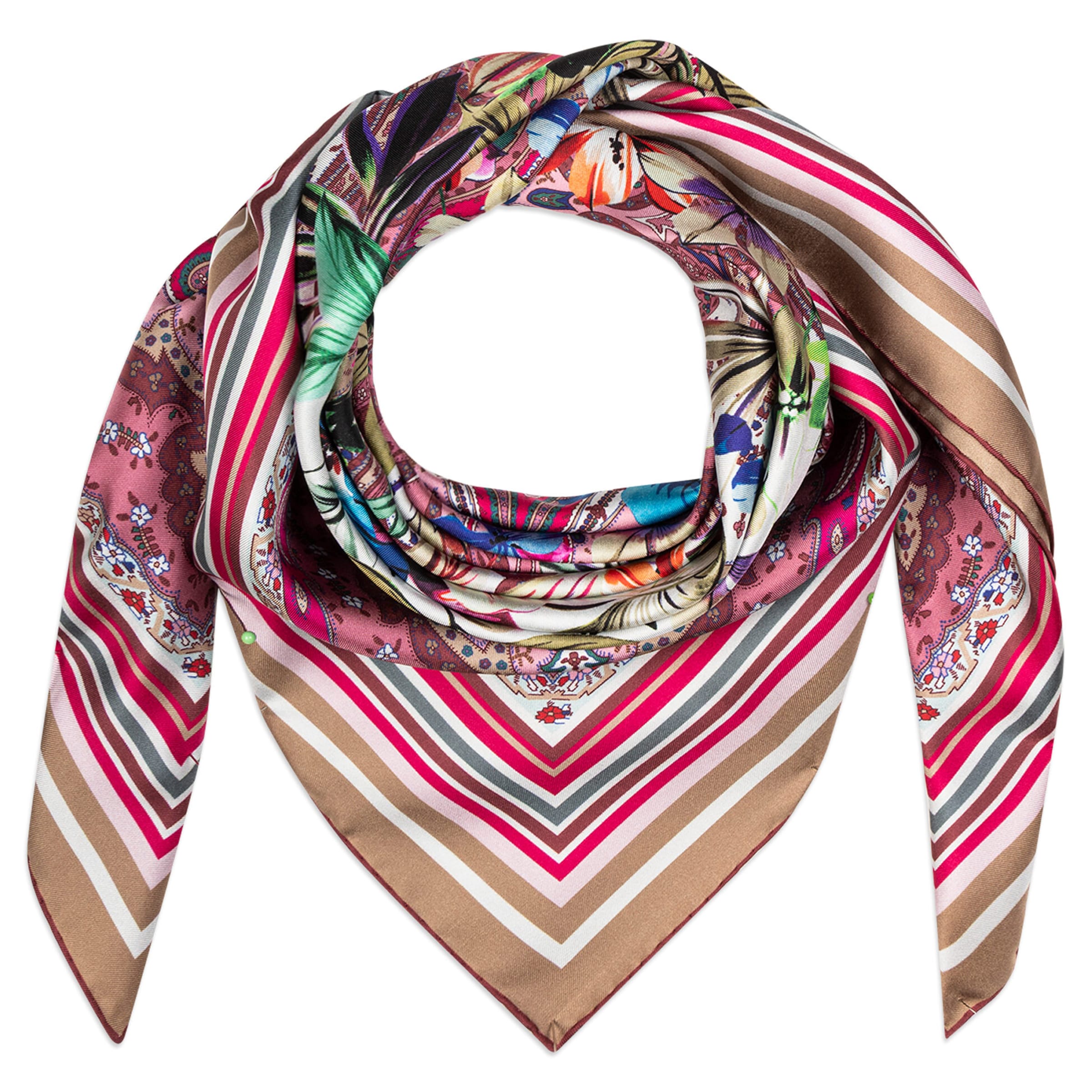 Foulard 'The Art of Flowers' Roeckl en mélange de couleurs : devant