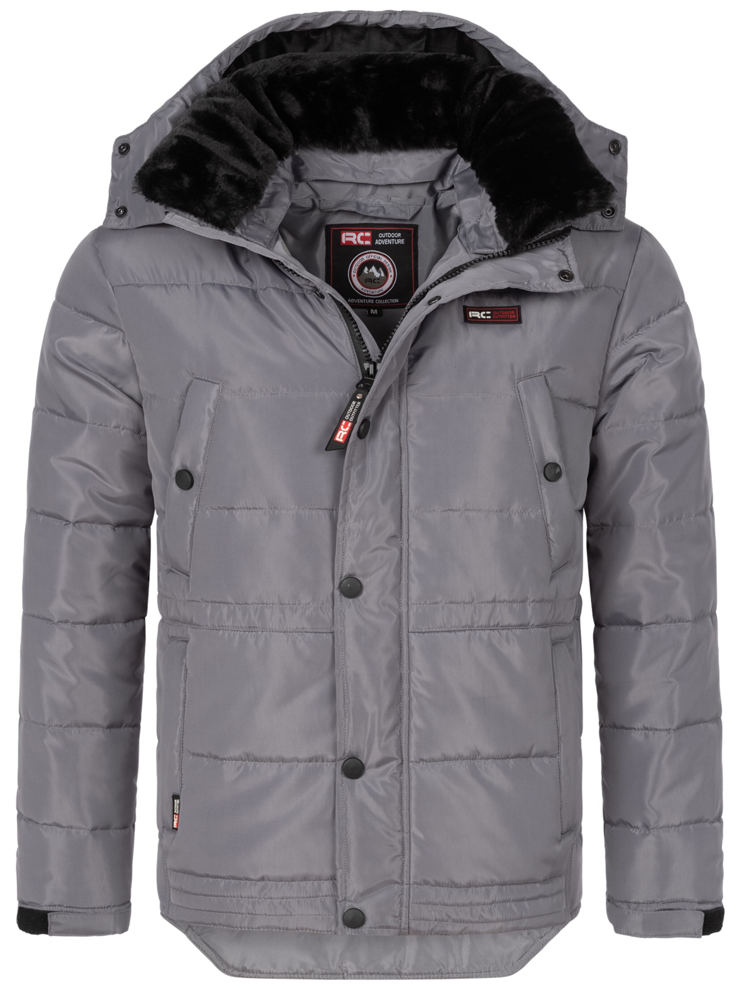 Rock Creek Winterjacke in Grau: Vorderseite