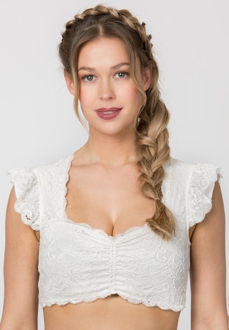 STOCKERPOINT Traditional blouse 'Lindsay' in Beige: front