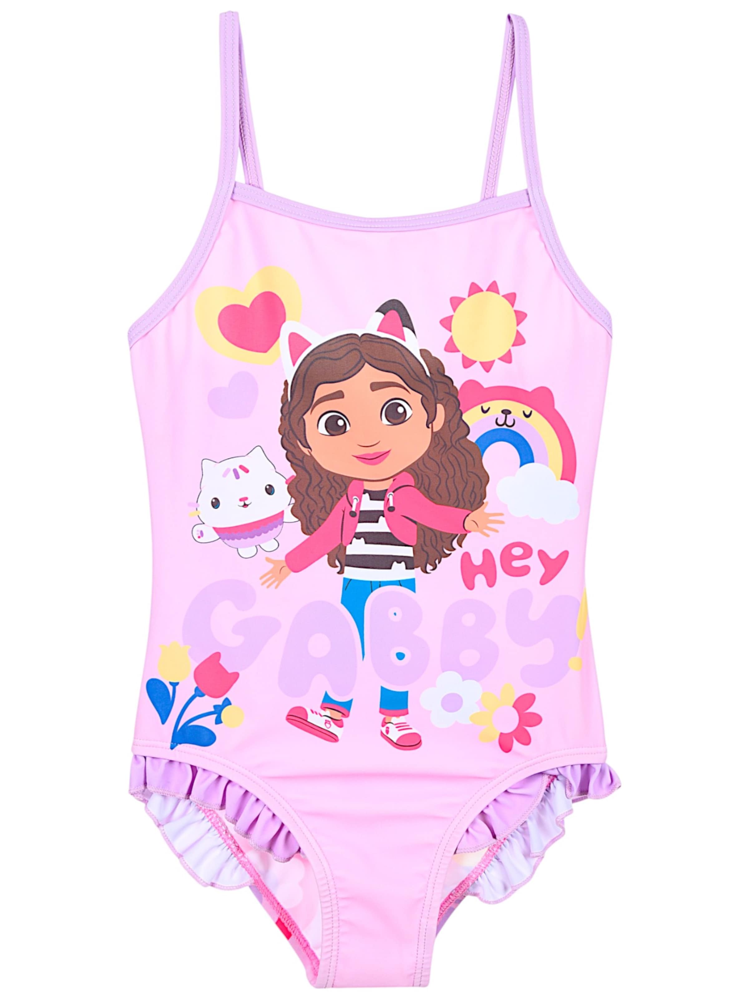 Gabby's Dollhouse Swimsuit 'Gabby´s Dollhouse Badeanzug' in Purple: front