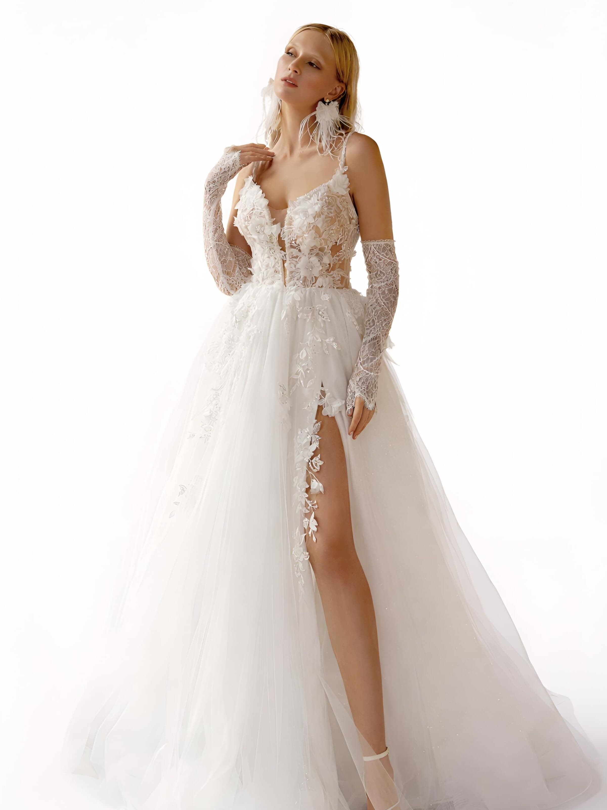 Abito da sera 'Wedding dress Ariane' di Devotion Dresses in bianco