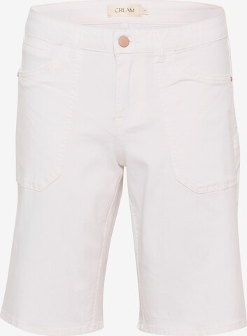 Cream Pants 'Ann' in White: front