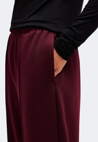 VILA Wide leg Pantalon 'VISEDRA' in Rood: zijkant