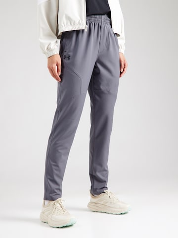 UNDER ARMOUR Tapered Παντελόνι φόρμας 'Unstoppable' σε γκρι: μπροστά