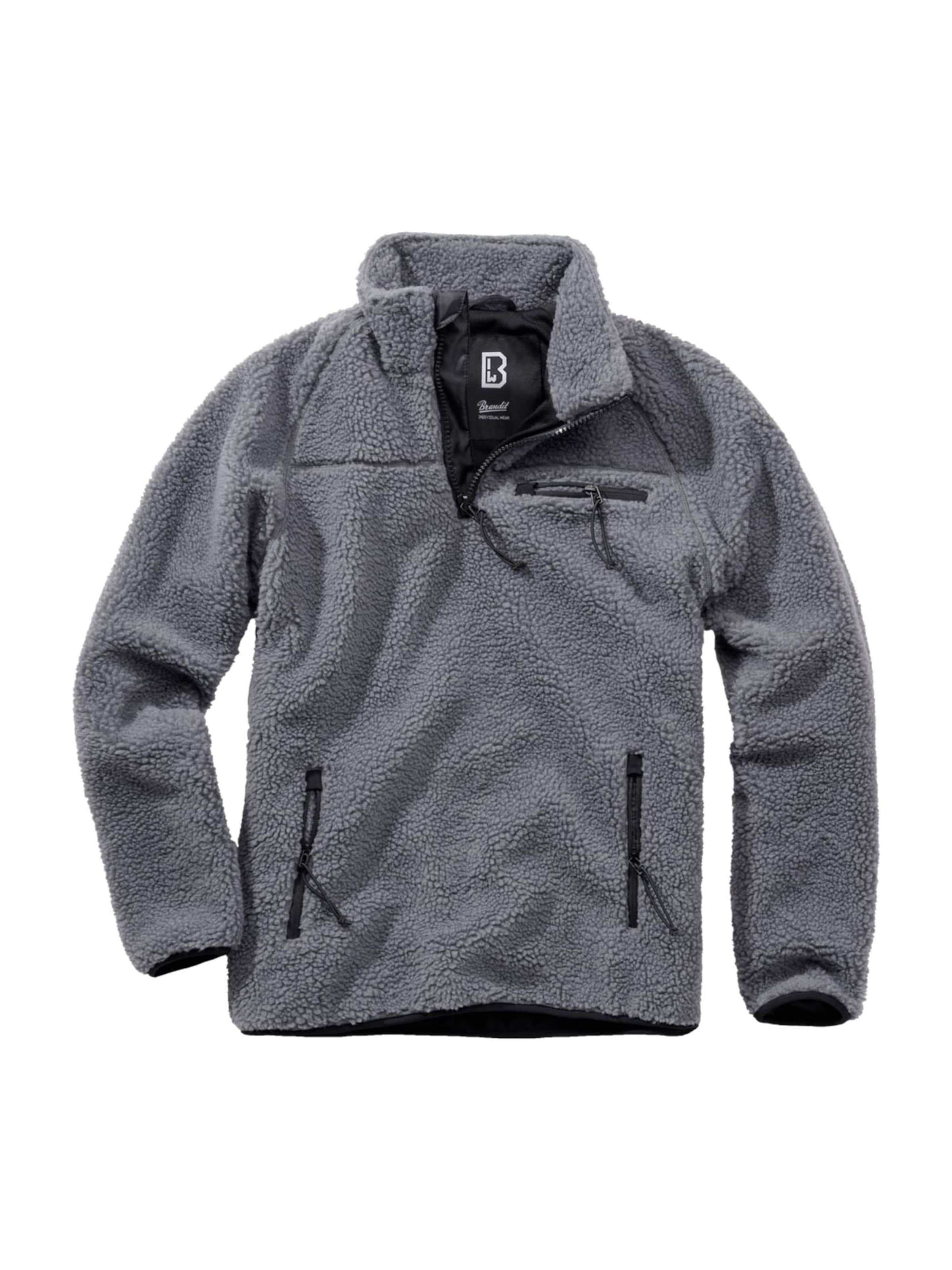 Brandit Sweter w kolorze szary: przód