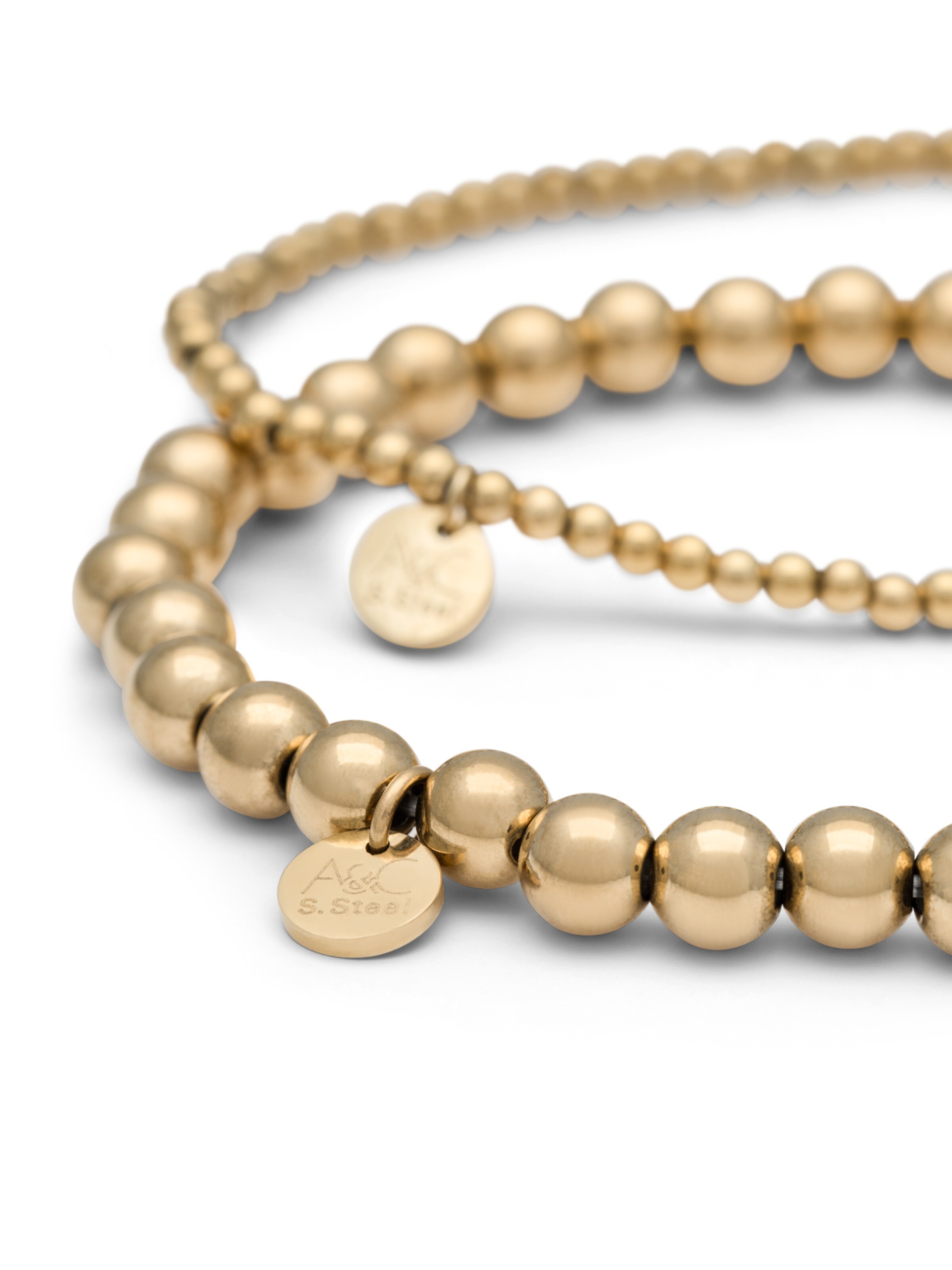 Bracelet 'Steel' A&C Oslo – Nordic Design Jewellery en or